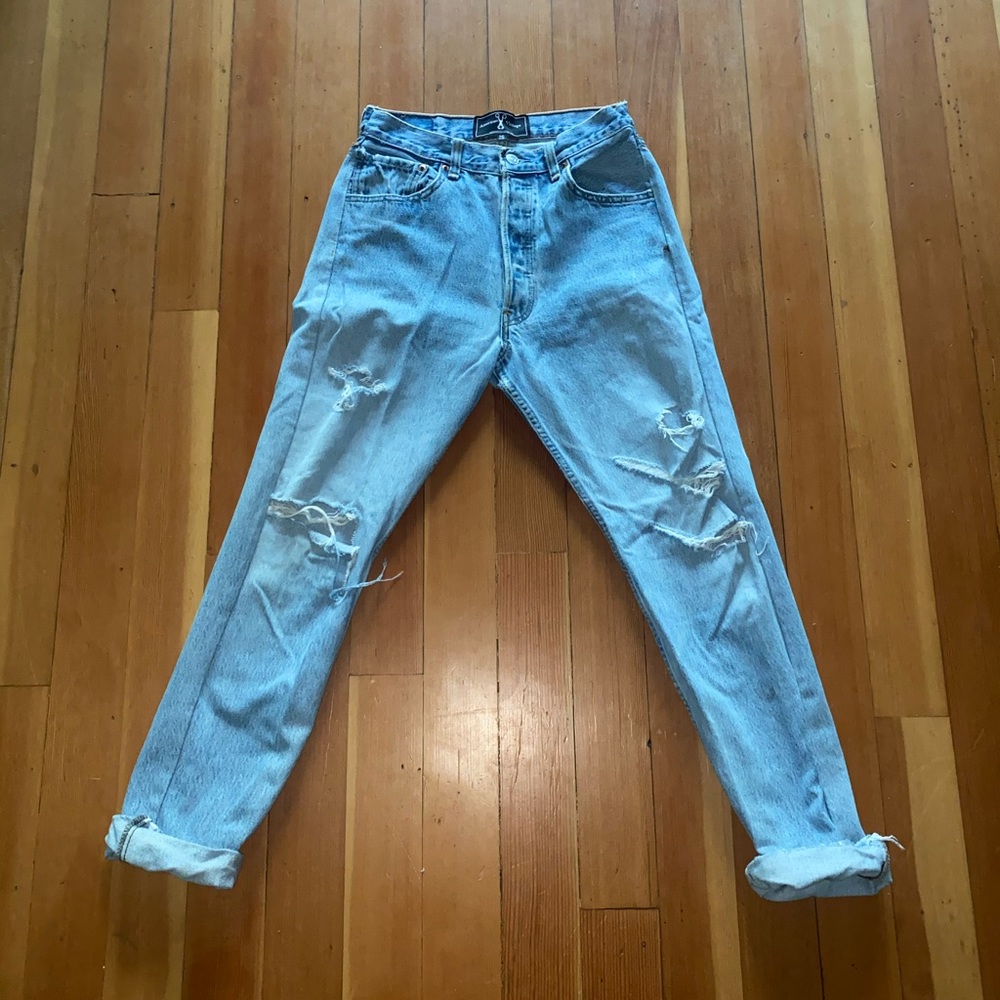 Distressed Levi’s Jeans